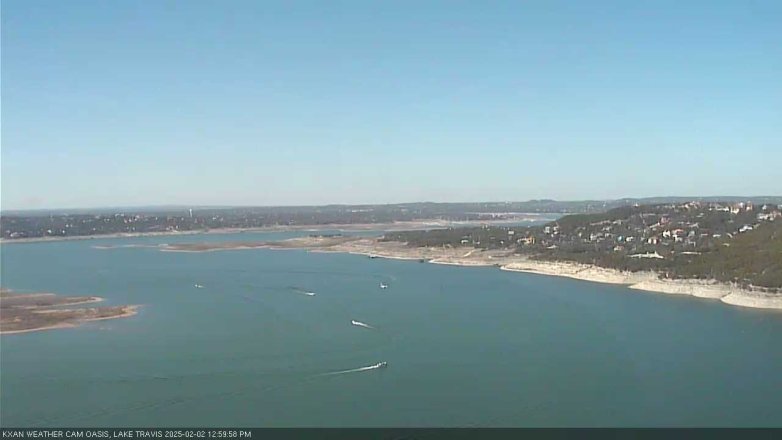 Lake Travis webcam, February 2, 2025 1:00 PM CT