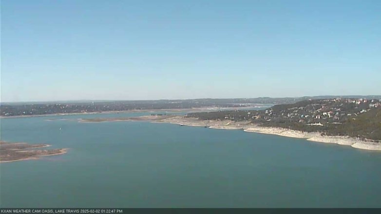 Lake Travis webcam, February 2, 2025 1:25 PM CT