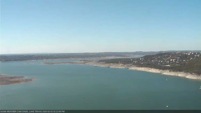 Lake Travis webcam, February 2, 2025 2:25 PM CT