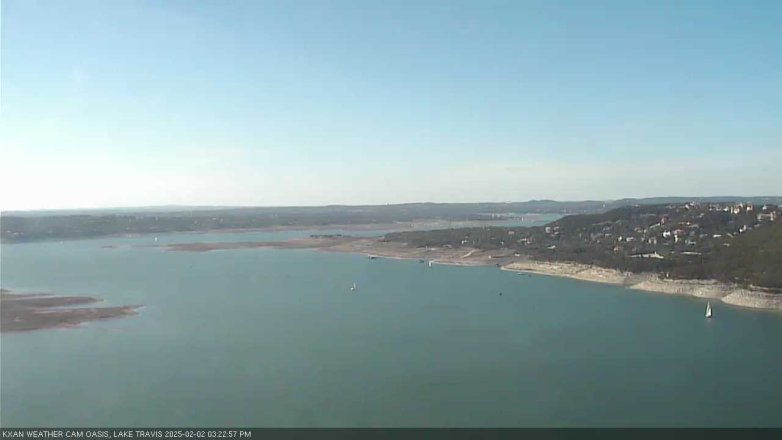 Lake Travis webcam, February 2, 2025 3:25 PM CT
