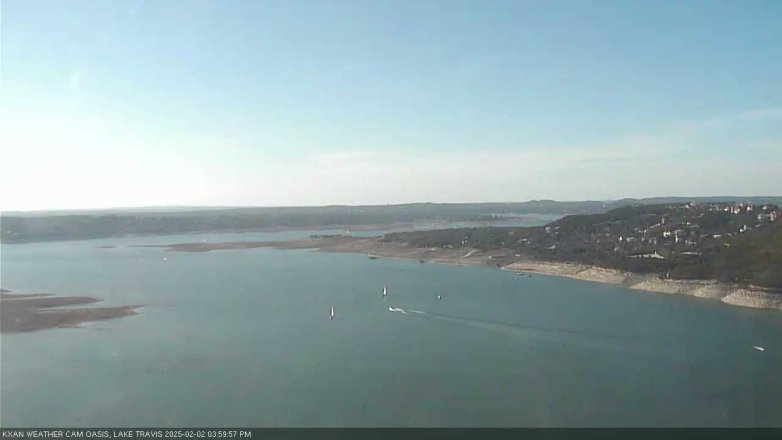 Lake Travis webcam, February 2, 2025 4:00 PM CT