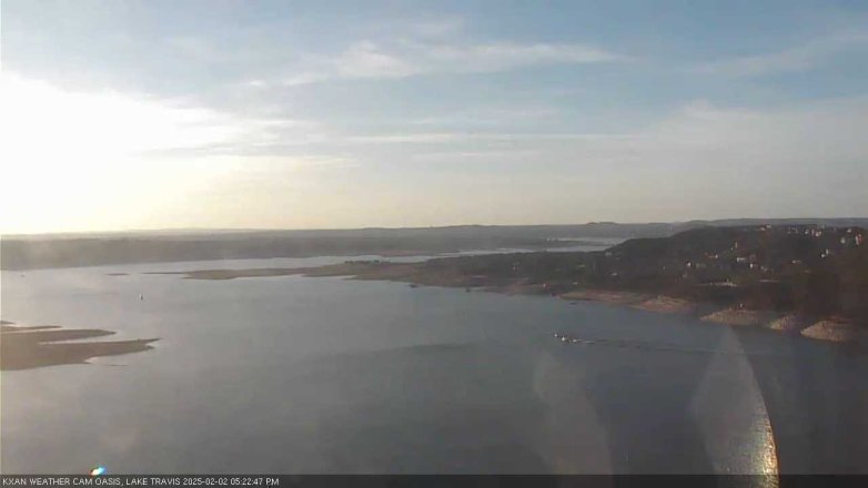 Lake Travis webcam, February 2, 2025 5:25 PM CT