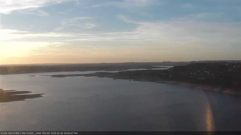Lake Travis webcam, February 2, 2025 5:45 PM CT