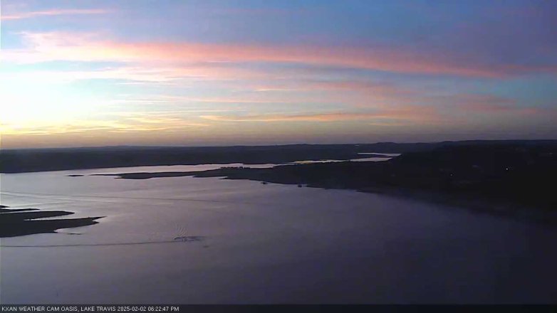 Lake Travis webcam, February 2, 2025 6:25 PM CT