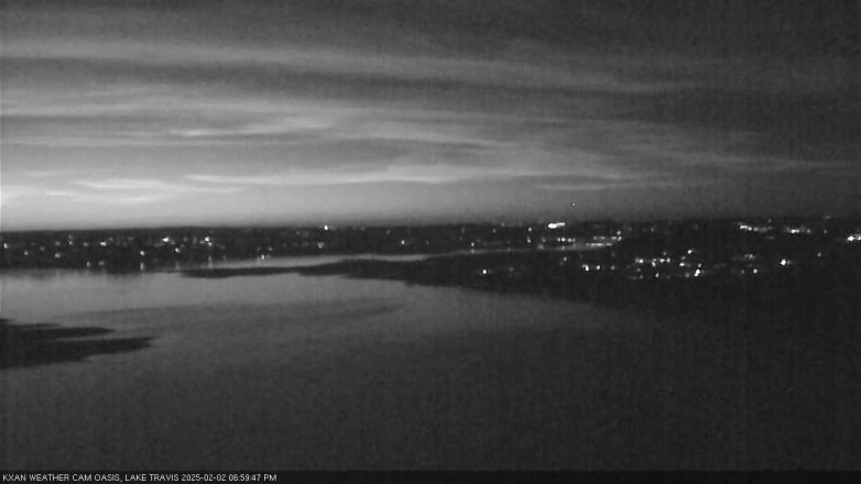 Lake Travis webcam, February 2, 2025 7:00 PM CT