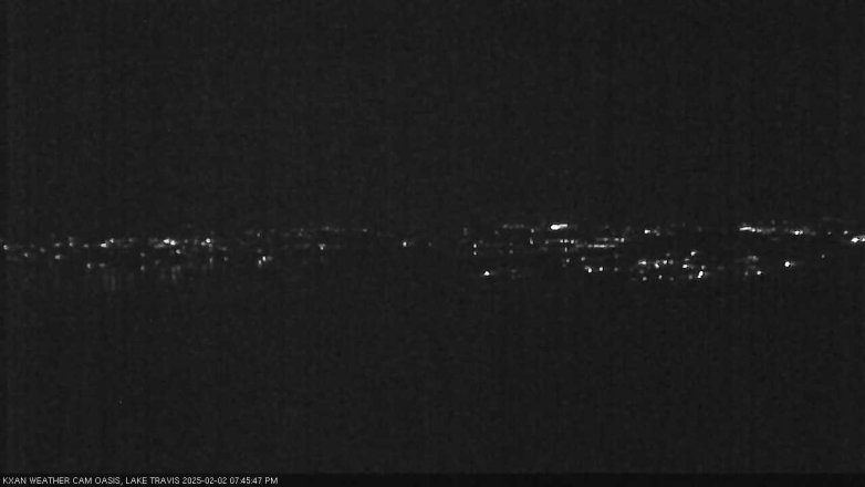 Lake Travis webcam, February 2, 2025 7:45 PM CT