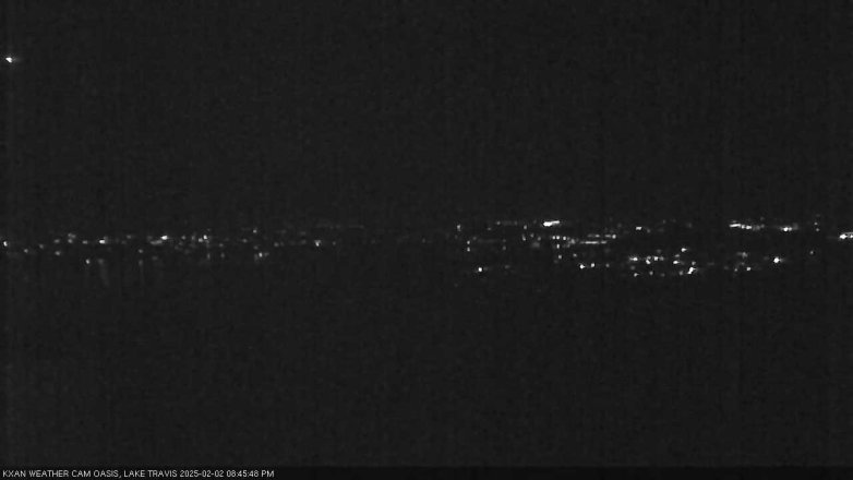 Lake Travis webcam, February 2, 2025 8:45 PM CT