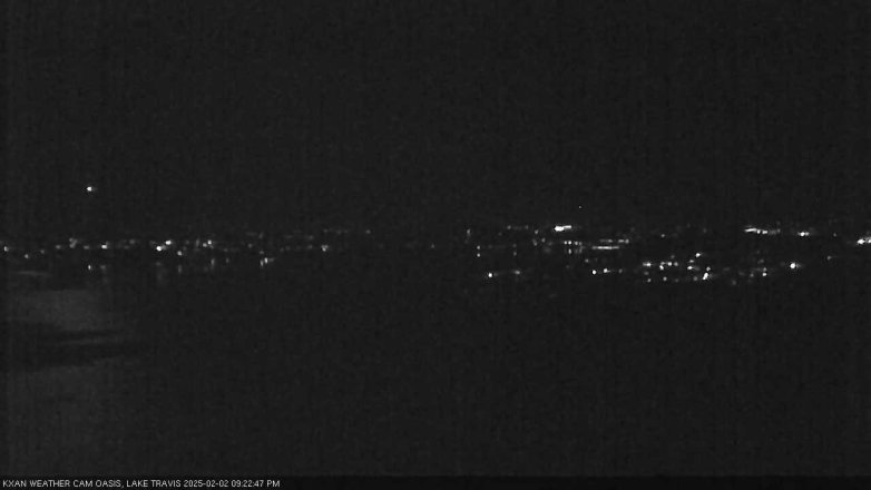 Lake Travis webcam, February 2, 2025 9:25 PM CT