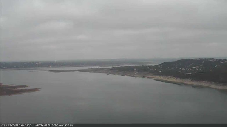 Lake Travis webcam, February 3, 2025 9:00 AM CT