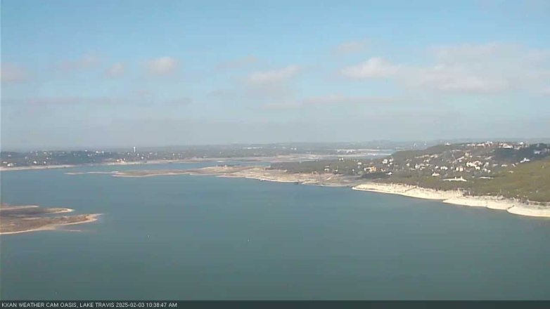 Lake Travis webcam, February 3, 2025 10:45 AM CT