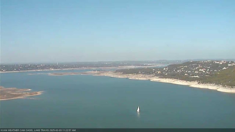 Lake Travis webcam, February 3, 2025 11:25 AM CT