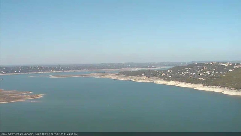 Lake Travis webcam, February 3, 2025 11:45 AM CT