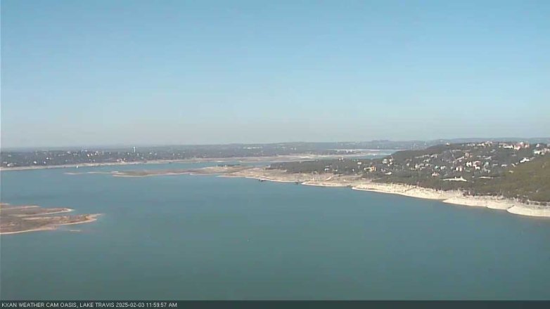 Lake Travis webcam, February 3, 2025 12:00 PM CT