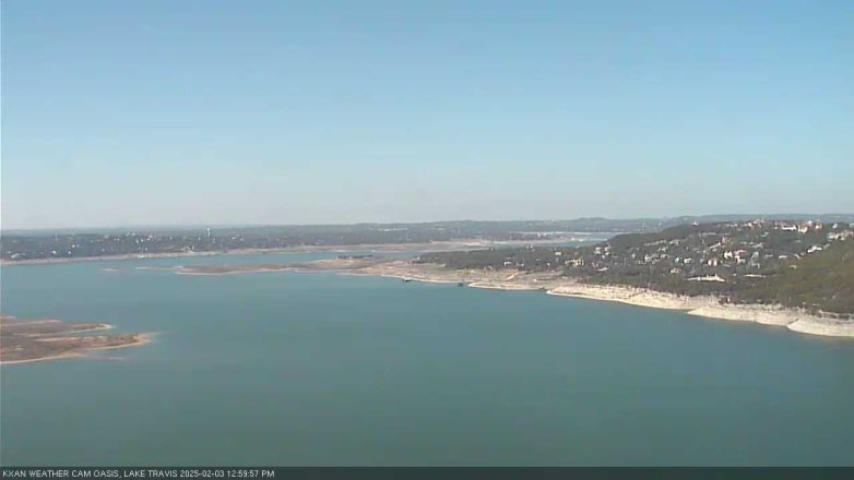 Lake Travis webcam, February 3, 2025 1:00 PM CT