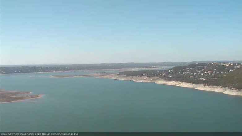 Lake Travis webcam, February 3, 2025 1:45 PM CT