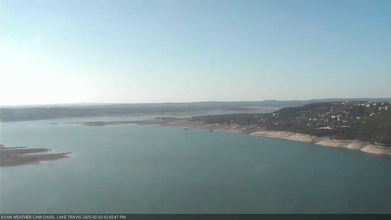 Lake Travis webcam, February 3, 2025 3:45 PM CT