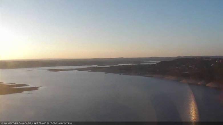 Lake Travis webcam, February 3, 2025 5:45 PM CT