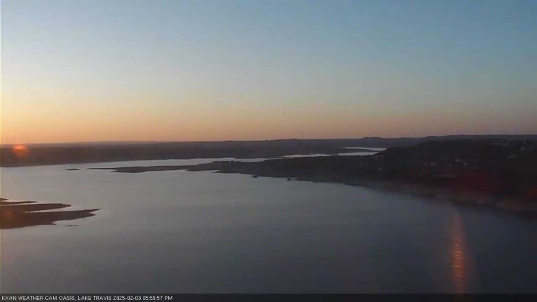 Lake Travis webcam, February 3, 2025 6:00 PM CT
