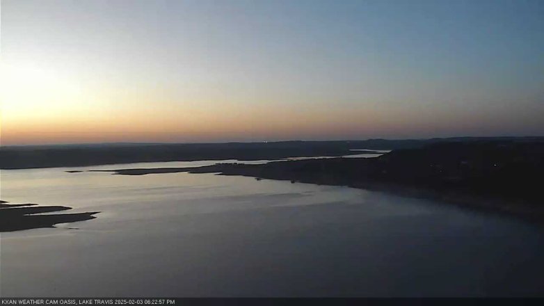 Lake Travis webcam, February 3, 2025 6:25 PM CT