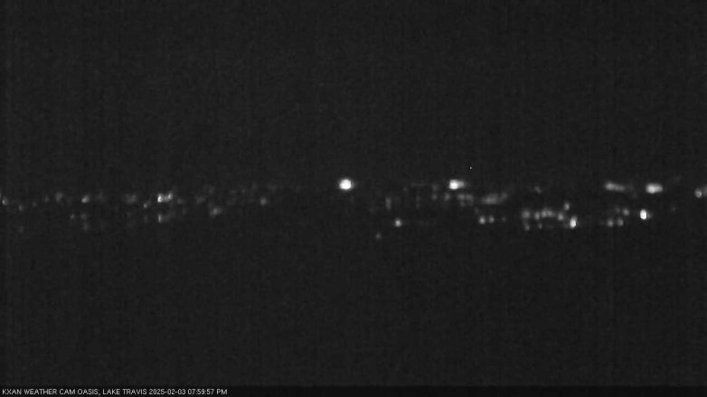 Lake Travis webcam, February 3, 2025 8:00 PM CT