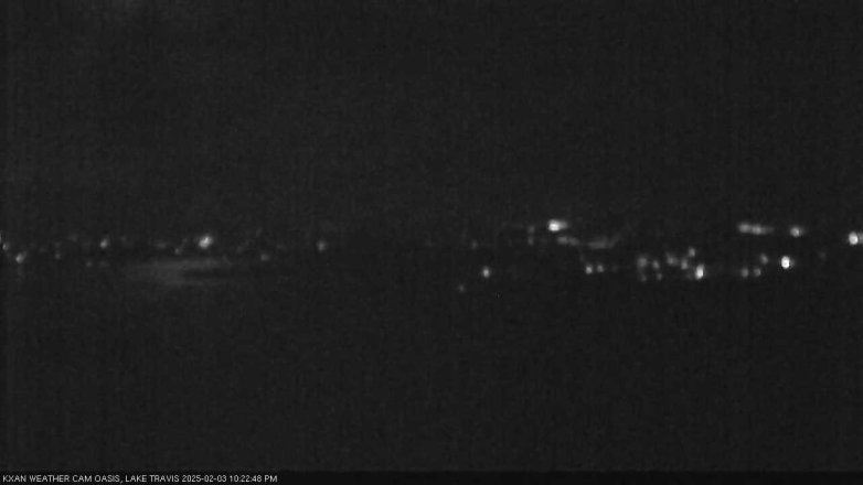 Lake Travis webcam, February 3, 2025 10:25 PM CT