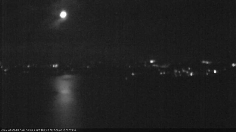 Lake Travis webcam, February 3, 2025 11:00 PM CT