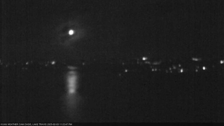 Lake Travis webcam, February 3, 2025 11:25 PM CT