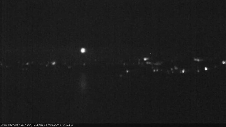 Lake Travis webcam, February 3, 2025 11:45 PM CT