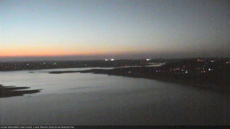 Lake Travis webcam, February 4, 2025 6:45 PM CT