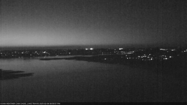 Lake Travis webcam, February 4, 2025 7:00 PM CT