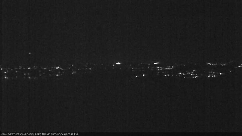 Lake Travis webcam, February 4, 2025 9:25 PM CT