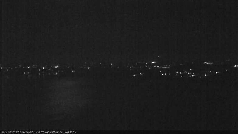 Lake Travis webcam, February 4, 2025 10:45 PM CT