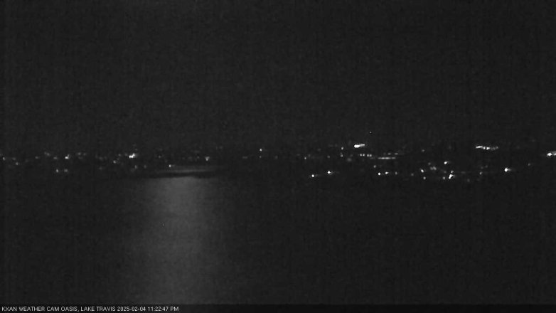 Lake Travis webcam, February 4, 2025 11:25 PM CT