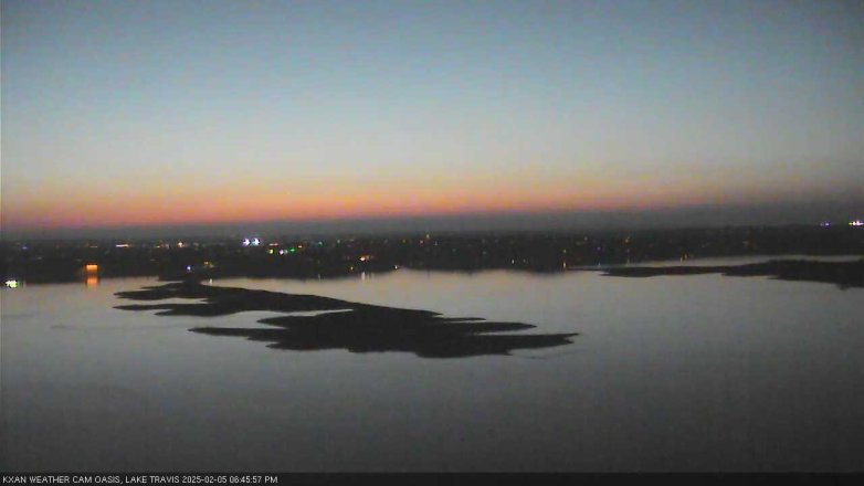 Lake Travis webcam, February 5, 2025 6:45 PM CT