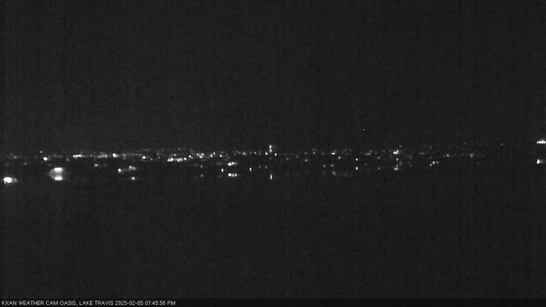 Lake Travis webcam, February 5, 2025 7:45 PM CT