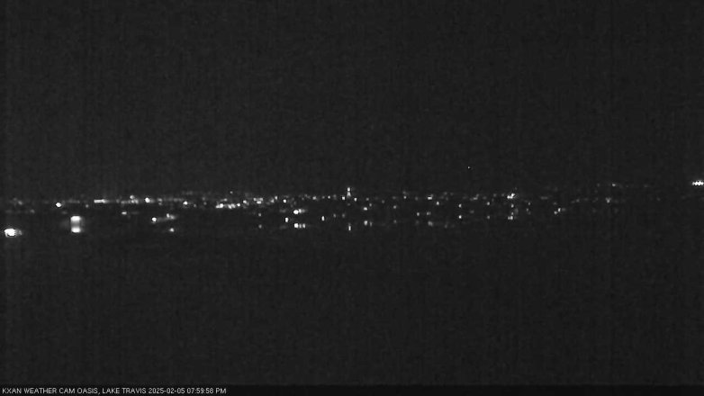 Lake Travis webcam, February 5, 2025 8:00 PM CT