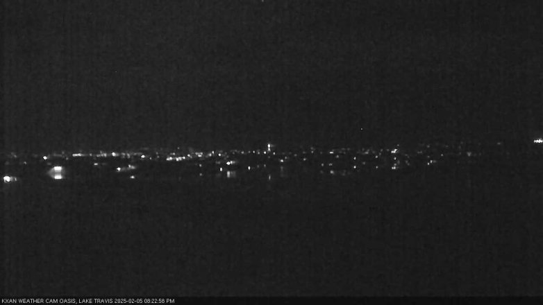Lake Travis webcam, February 5, 2025 8:25 PM CT