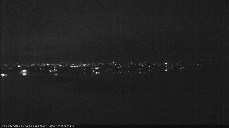 Lake Travis webcam, February 5, 2025 9:00 PM CT