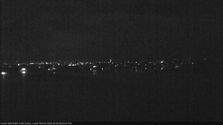 Lake Travis webcam, February 5, 2025 9:25 PM CT
