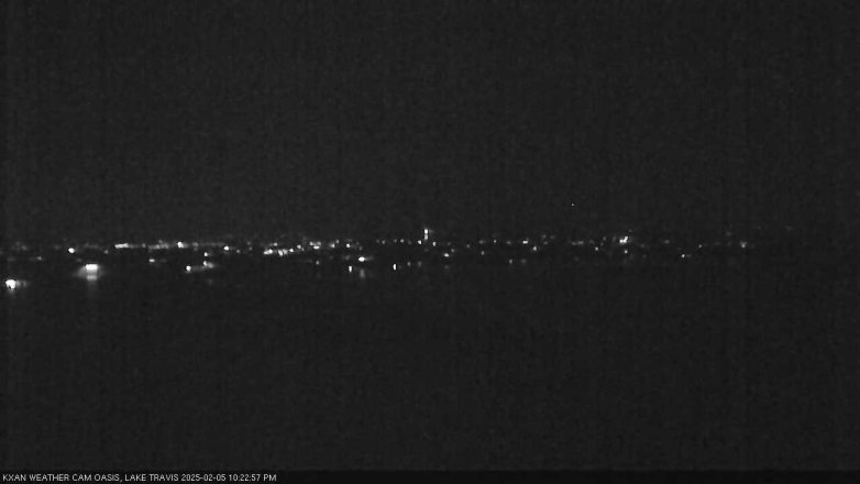 Lake Travis webcam, February 5, 2025 10:25 PM CT