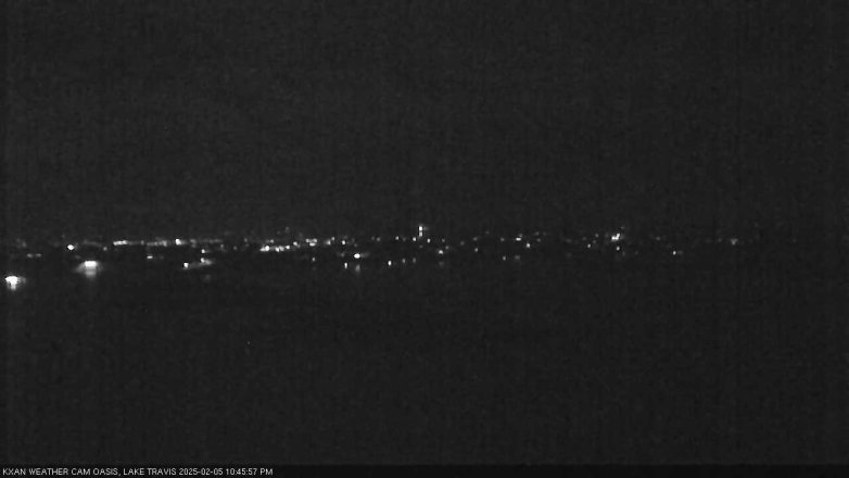 Lake Travis webcam, February 5, 2025 10:45 PM CT