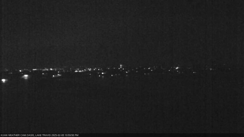 Lake Travis webcam, February 5, 2025 11:00 PM CT
