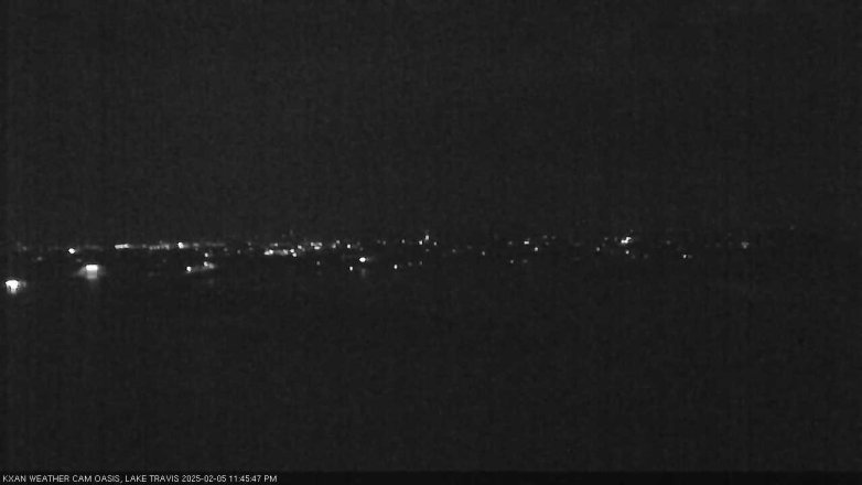 Lake Travis webcam, February 5, 2025 11:45 PM CT