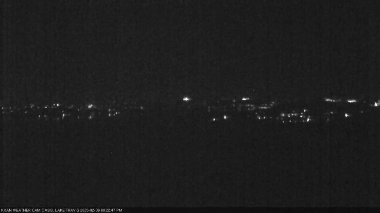 Lake Travis webcam, February 6, 2025 8:25 PM CT