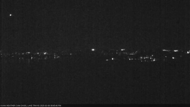 Lake Travis webcam, February 6, 2025 8:45 PM CT