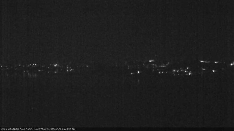 Lake Travis webcam, February 6, 2025 9:45 PM CT