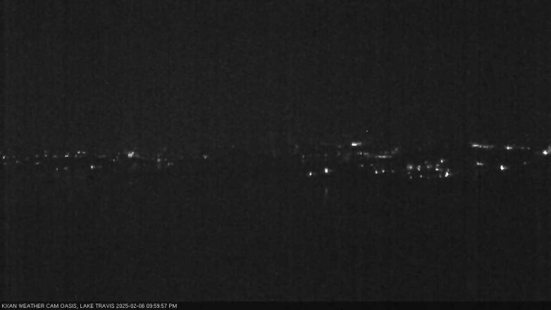 Lake Travis webcam, February 6, 2025 10:00 PM CT
