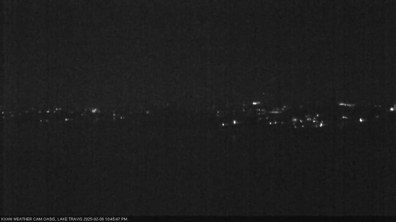 Lake Travis webcam, February 6, 2025 10:45 PM CT