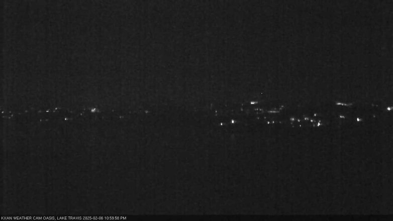 Lake Travis webcam, February 6, 2025 11:00 PM CT