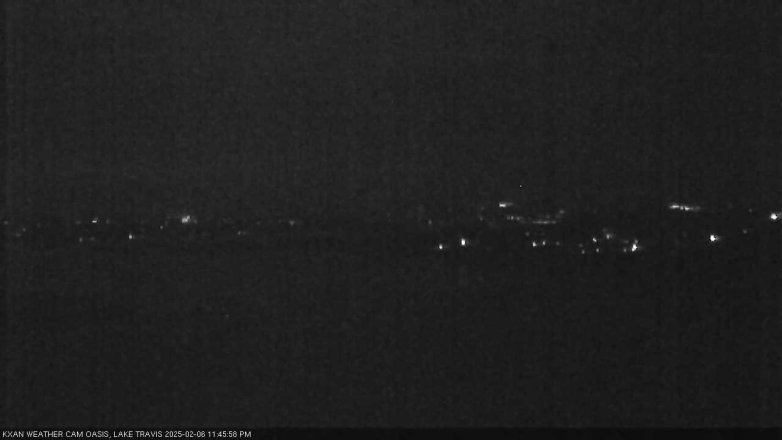 Lake Travis webcam, February 6, 2025 11:45 PM CT